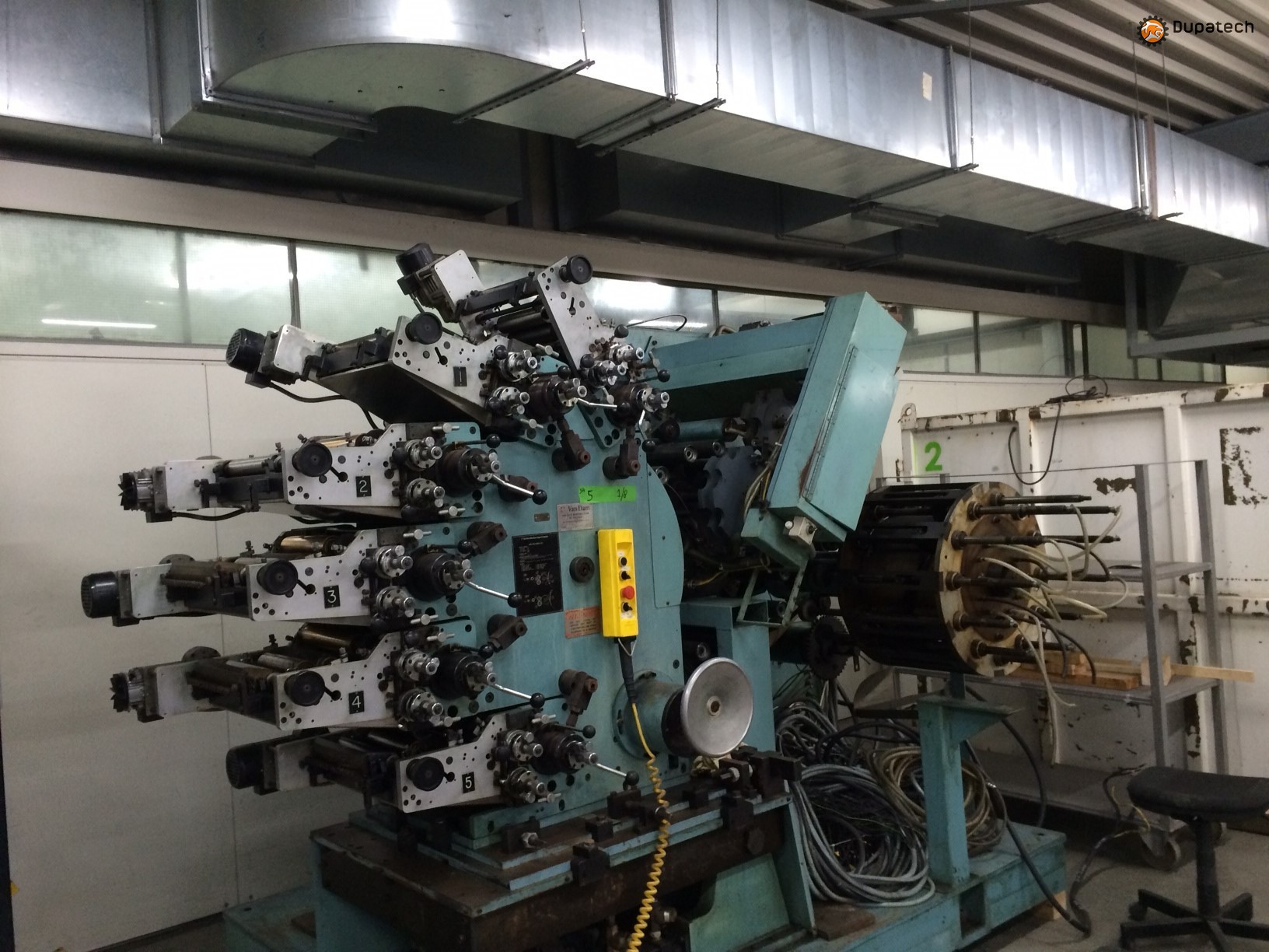 Van Dam 760 can / tube printer | Dupatech B-13002