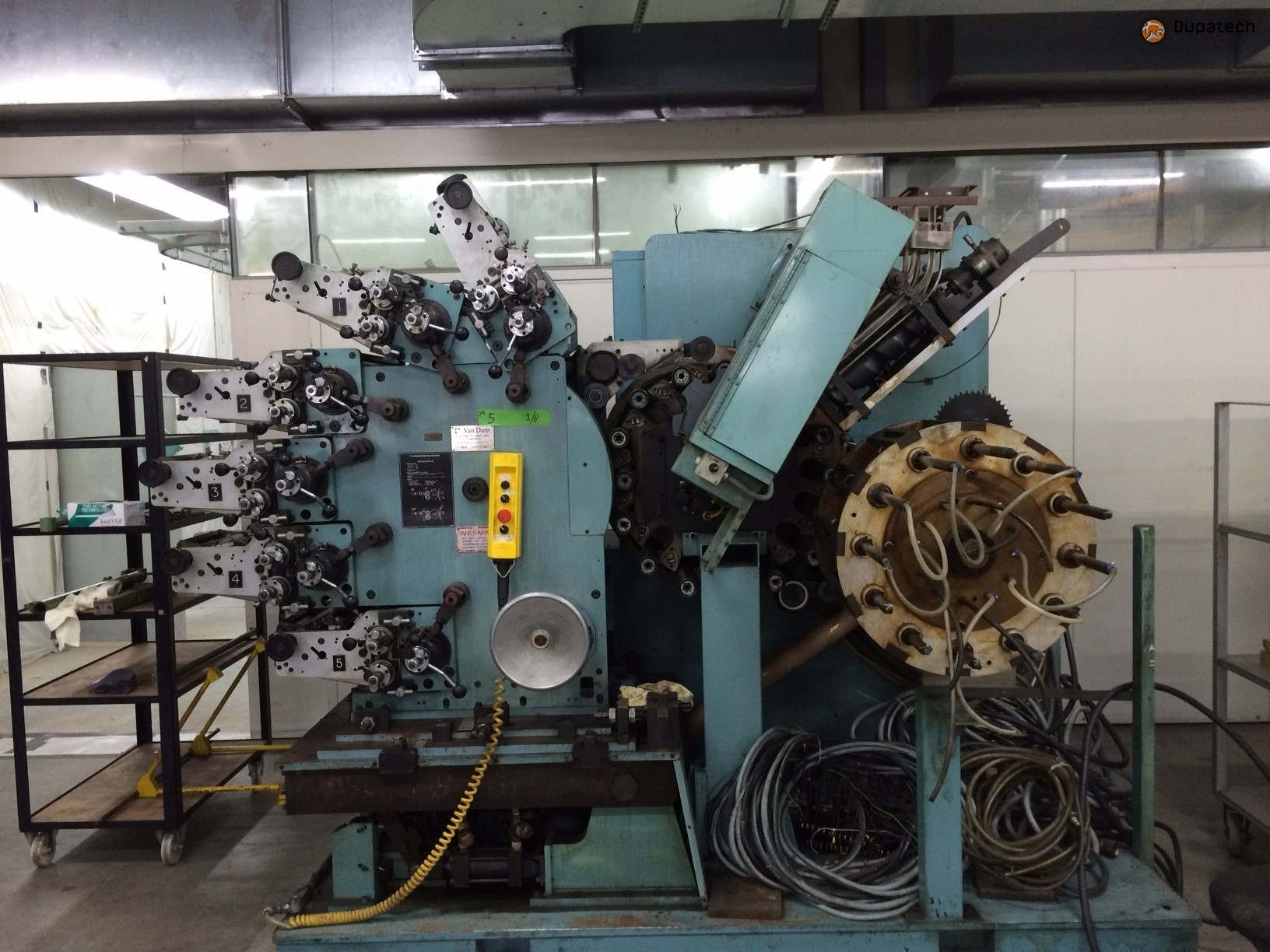 Van Dam 760 can / tube printer | Dupatech B-13002